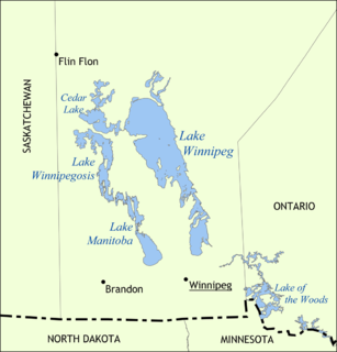 <span class="mw-page-title-main">Lake Winnipeg</span> Large glacial lake in Manitoba, Canada