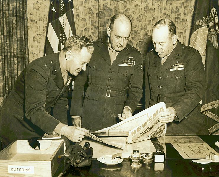File:Leo Hermle, Alexander Vandegrift, and Julian Smith, Wellington, New Zealand, 21 September 1943 (17055817835).jpg