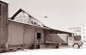 Slovenijales warehouse, 1961. Leseno skladisce Slovenijalesa v Ulici XlV. divizije 1961.jpg