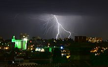 Lightning over Melbourne, 2014 Lightning Storm Over Melbourne (11963877005).jpg