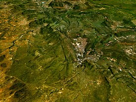 Lobatse, NASA-ina satelitska snimka