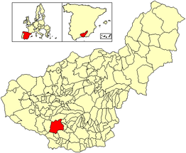 Kaart van Albuñuelas