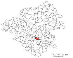 Situation de la commune en Loire-Atlantique.