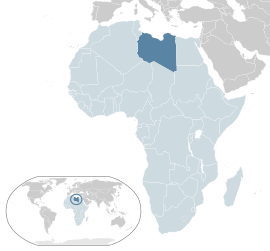 Розташування Лівії