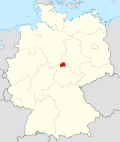 Localização de Nordhausen na Alemanha