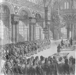 Opening of the first Ottoman Parliament (Meclis-i Umumî), 1877.