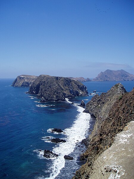 File:Looking west from East Anacapa Island.jpg