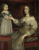 1620-30s. Anonymous. Anna of Austria with son.