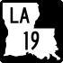 Louisiana Highway 19 işaretçisi