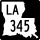 Luizjana Highway 345 znacznik