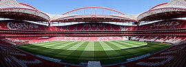 Interior do estádio em 2009