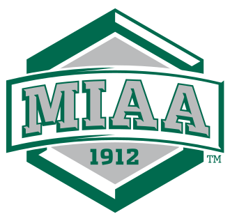 MIAA logo in Northwest Missouri State's colors MIAA logo for Northwest Missouri.svg