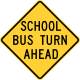 School bus turn ahead, Ohio