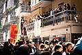 Statua della Madonna delle Galline in processione in viale Trieste durante i festeggiamenti del 2018