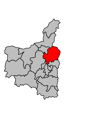 Kanton na mapě arrondissementu Charleville-Mézières