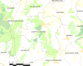 Mapa obce La Motte-Ternant