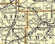 1893 Railroad Map.