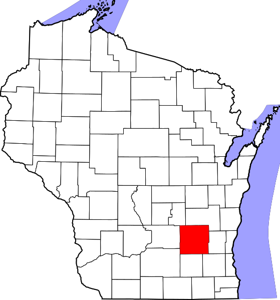 File:Map of Wisconsin highlighting Dodge County.svg