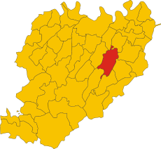 Map of comune of Carpaneto Piacentino (province of Piacenza, region Emilia-Romagna, Italy).svg