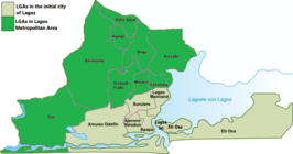 Kaart van Lagos