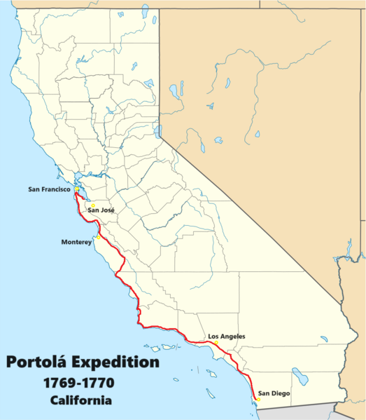 File:Map of the Portolá Expedition of California (1769-1770).png