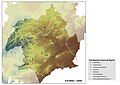 Mapa de Murcia en la Cuenca Hidrográfica del Segura con indicación de los sitios de arte rupestre.jpg