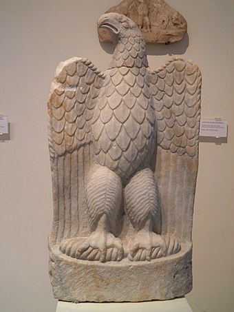 Marble eagle from the sanctuary of Zeus Hypsistos, Archaeological Museum of Dion.