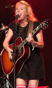 McGarrigle's daughter, Martha Wainwright, performing in 2008 Martha Wainwright 2.jpg