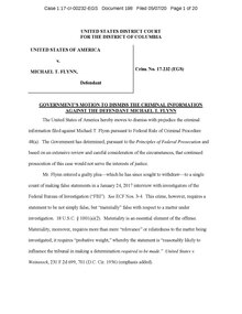 Michael Flynn DOJ motion to dismiss Michael Flynn DOJ motion to dismiss.pdf