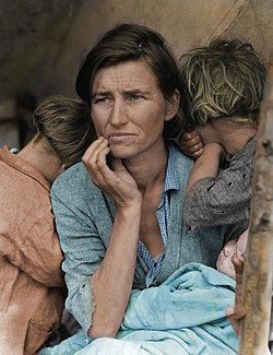 Florence Owens Thompson: Momento de la fotografía, Publicación, Como reflejo de las víctimas de la Gran Depresión
