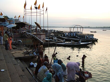 Morning at Varanasi ghats.JPG