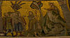 Mosaici del battistero di san giovanni battista 06 San Giovanni Battista indica Cristo datang l Romantis di Dio.jpg