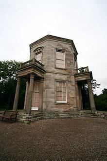 Temple of the Winds, Mount Stewart, Northern Ireland, designed by Stuart. This has a greatly enlarged "turret" at the rear, out of sight in this view Mount Stewart08.jpg