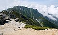 空木岳より南駒ヶ岳