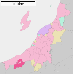 Location of Myōkō in Niigata Prefecture