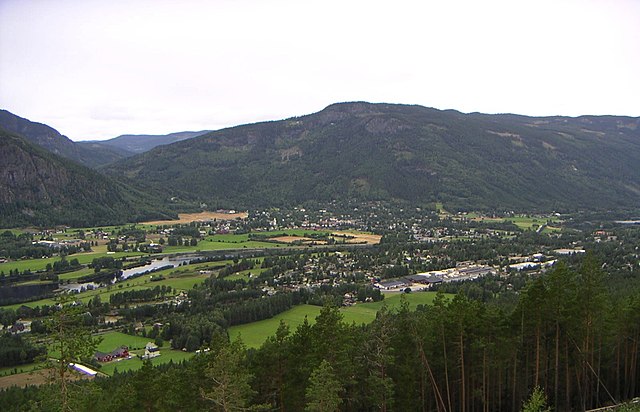 Nesbyen in Nes is one of the largest settlements in Hallingdal