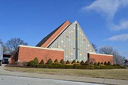 The congregation's current building on the same property New Beulah PCUSA, Churchill.jpg