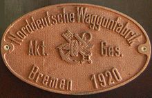 Waggonbau Bremen 220px-Norddeutsche_Waggonfabrik_1920