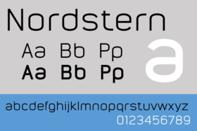 Nordstern Font Sample.png