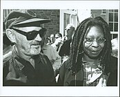 Norman Jewison and Whoopi Goldberg at the CFC Annual BBQ Fundraiser (1994)