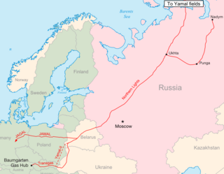 <span class="mw-page-title-main">Northern Lights (pipeline)</span> Russia-Belarus gas transporter