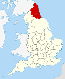 Historische Grafschaften Northumberland und Durham