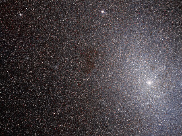 Dwarf elliptical galaxy Messier 110 in Andromeda