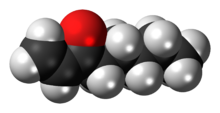 Model de umplere a spațiului moleculei oct-1-en-3-one