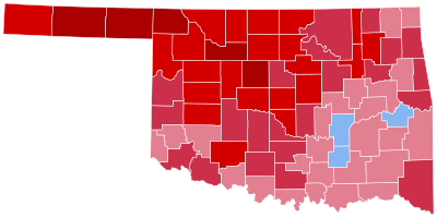 Oklahoma elnökválasztási eredményei 1984.svg