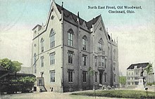 Woodward High School, 1855 (razed 1907) Old Woodward 1.jpg