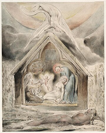 William Blake's illustrations of On the Morning of Christ's Nativity