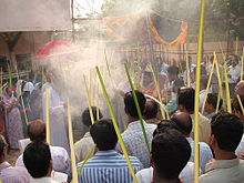 Oriental Orthodox Christians celebrating Palm Sunday Oriental Orthodox church in India collects palm fronds for the Palm Sunday.jpg