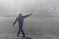 * Nomination Truck pilot Orlando Rodríguez waving to the audience after performing his burnout at the Spain Truck GP 2013. --Kadellar 16:25, 17 April 2014 (UTC) Good but it is tilted Poco a poco 18:21, 17 April 2014 (UTC)  Done Fixed now, I didn't notice. --Kadellar 20:59, 20 April 2014 (UTC) * Promotion Good quality. --Poco a poco 18:52, 22 April 2014 (UTC)