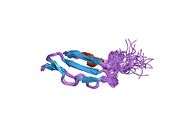 1ss2: Rešenje strukture drugog komplementnog kontrolnog proteinskog (CCP) modula GABA(B)R1a receptora, Pro-119 cis konformer